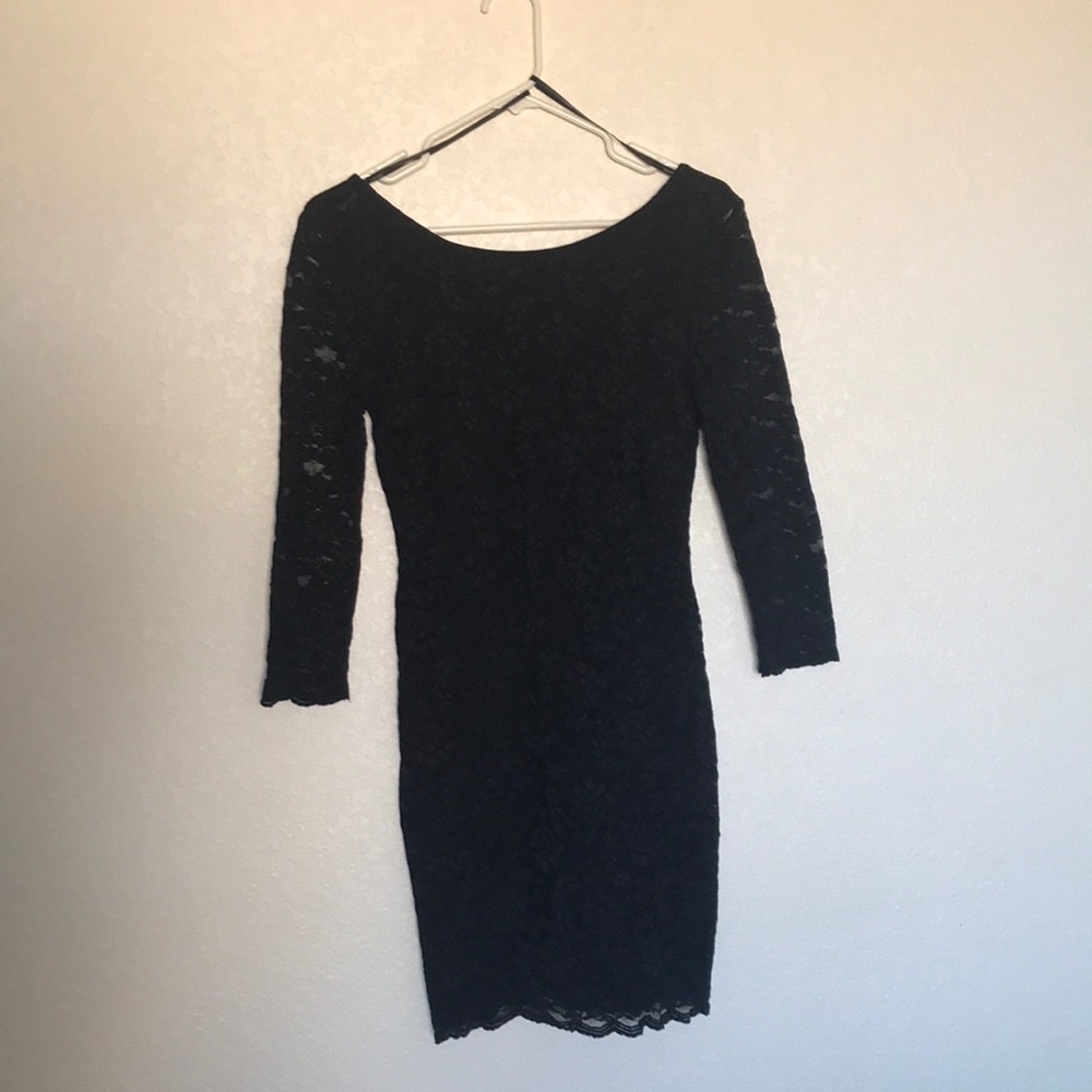 Black lace forever 21 cocktail dress worn once
